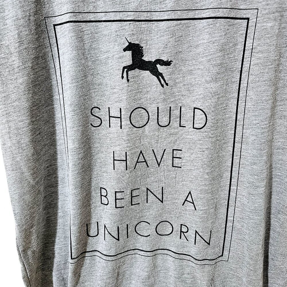 "Should Have Been A Unicorn" Graphic Tee By Fifth Sun Size L ~SS47.4 - Picture 2 of 5